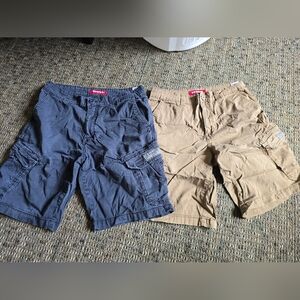 UNIONBAY Men's Cargo Shorts — Navy Blue & Khaki